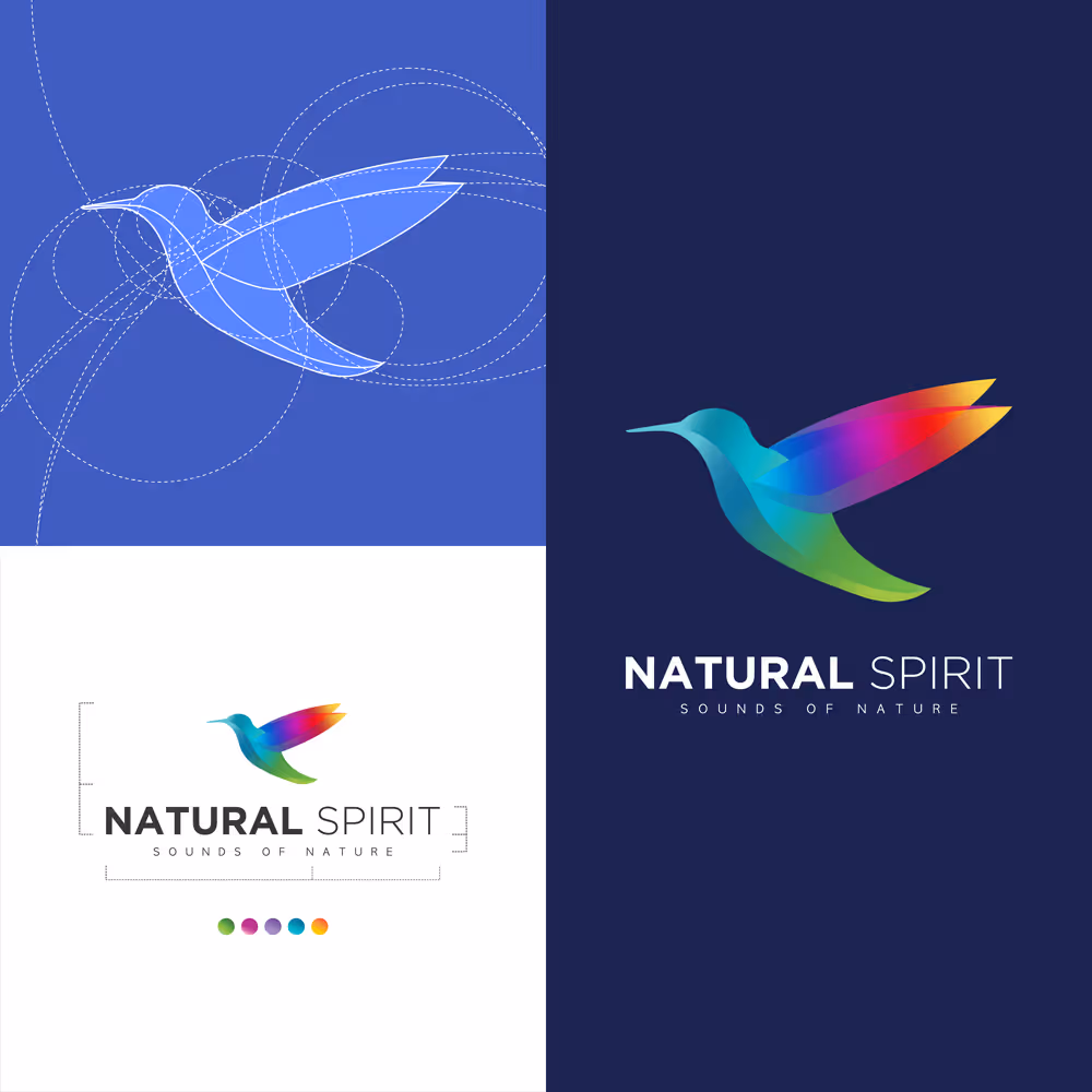 Logo Entstehung in drei Ansichten